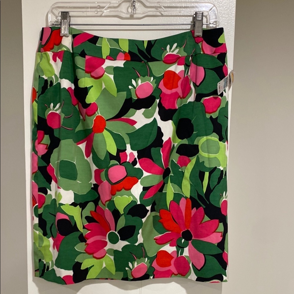 Talbots Petites NWT silk and cotton skirt. Size 12